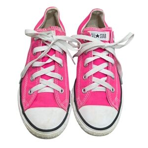 Converse Chuck Taylor All Star Low Top Pink Youth 3 (Women 5) Canvas Sneakers